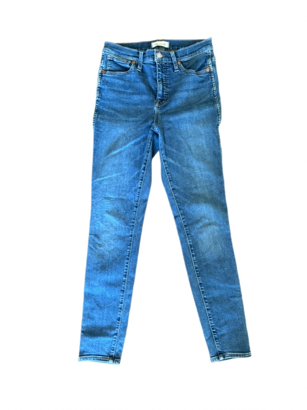 Madewell 10" High-Rise Skinny Jeans Wendover Wash TENCEL Size 28